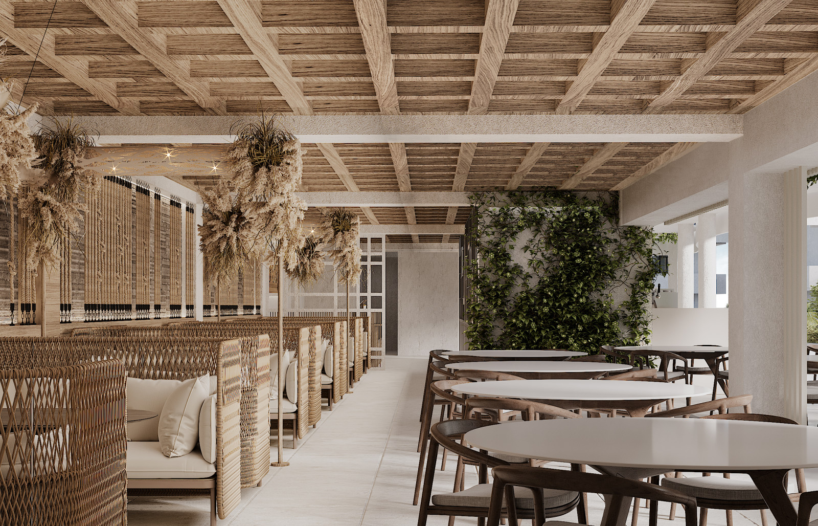 Cafe with Tropical Elements