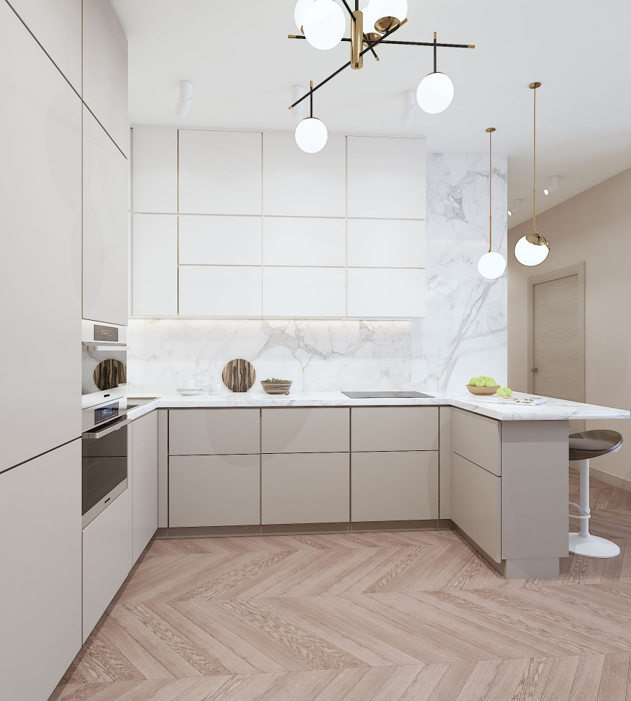 Квартира в пастельных тонах.