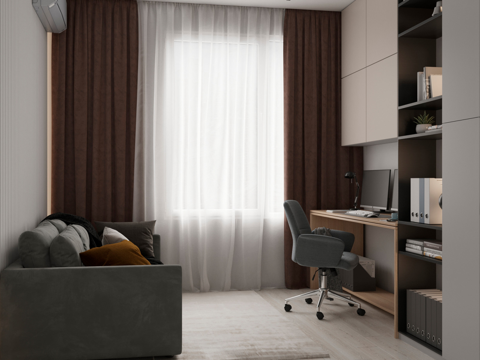 Современная квартира 74 м² для молодой пары