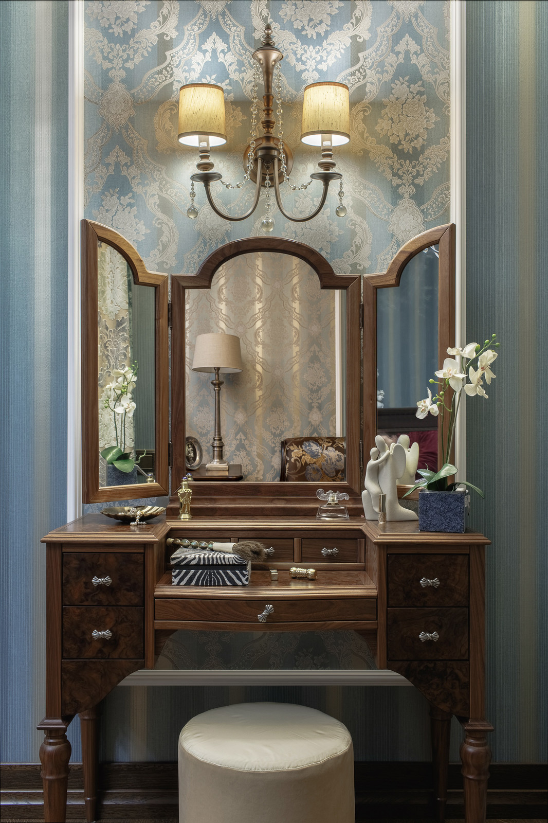 Квартира в английском стиле с колониальными акцентами