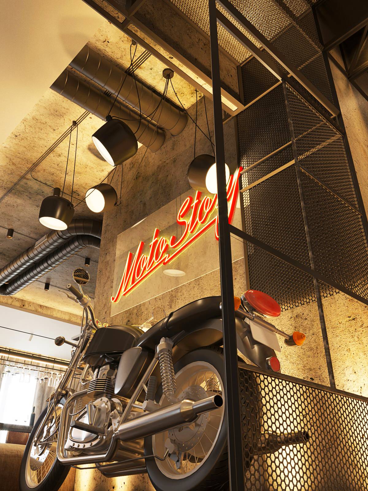 Обложка проекта: Квартира с мотоциклом.