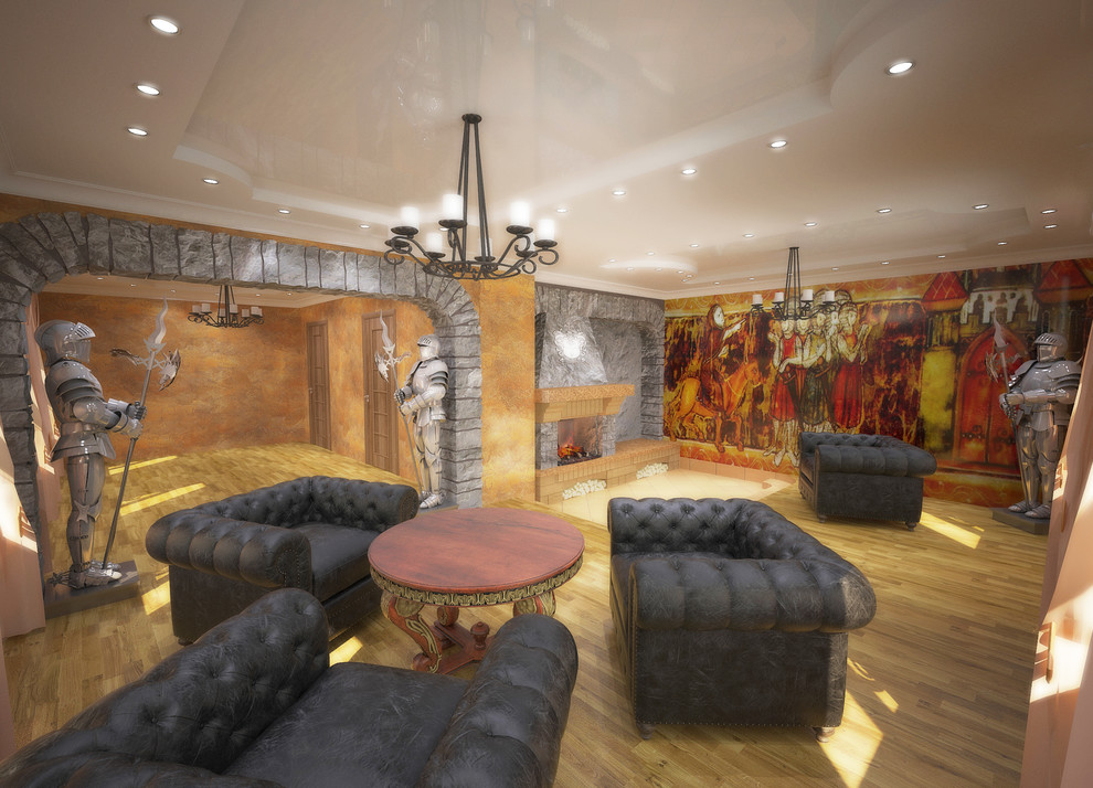 Обложка проекта: Дизайн каминного зала