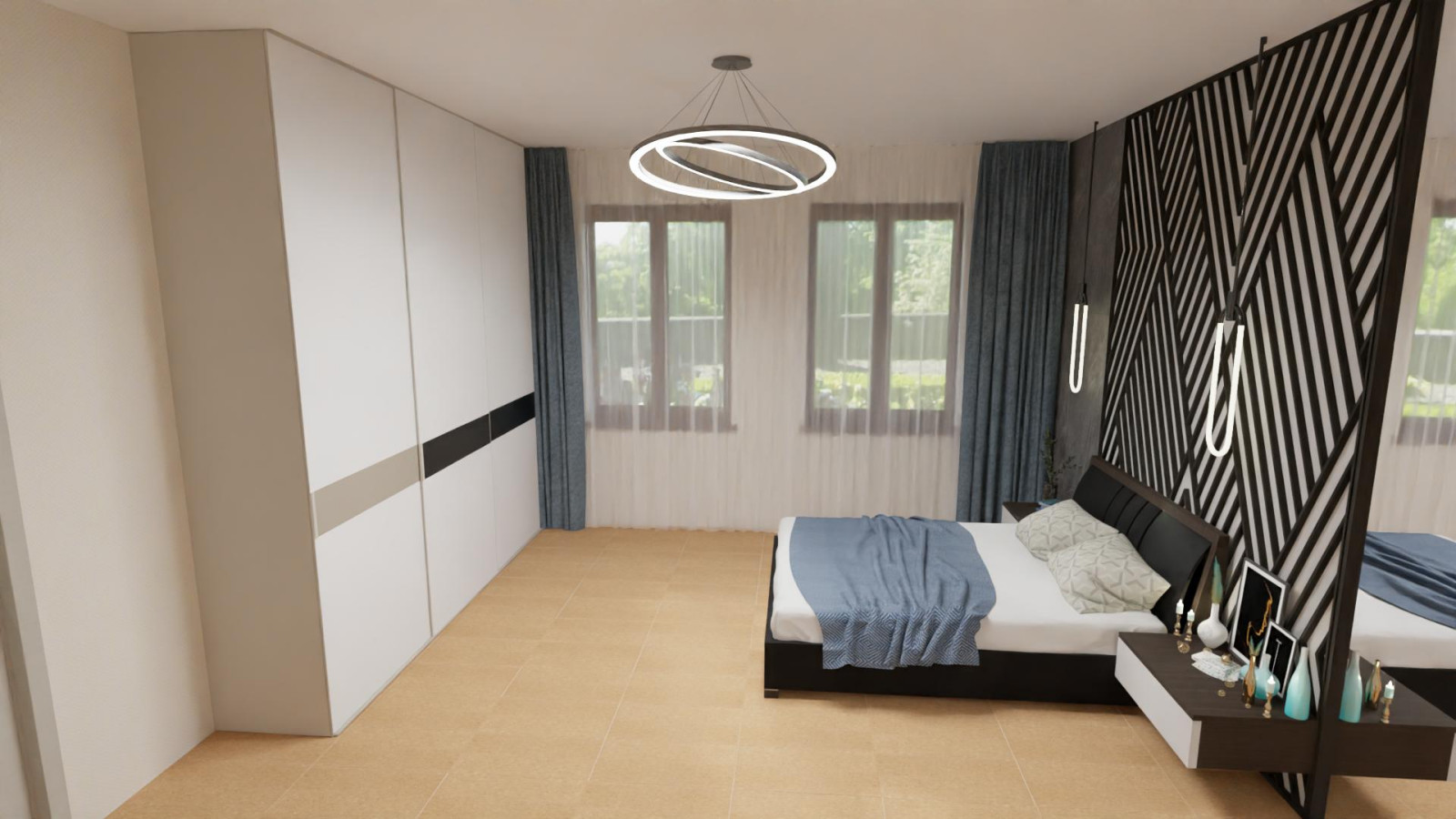 Большой зал в доме. Около 60 кв.м.