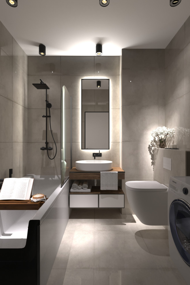 Обложка проекта: Светлая ванная комната