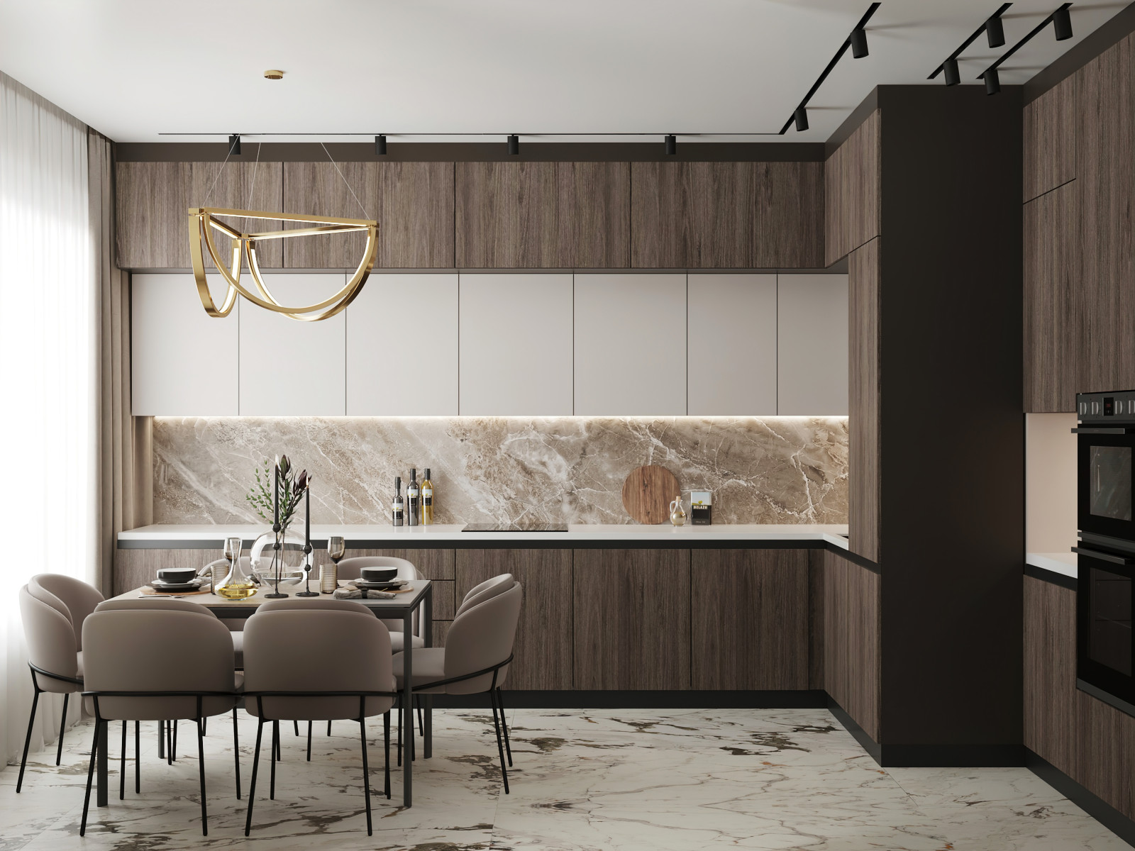 Современная классика в проекте в ЖК Береговой