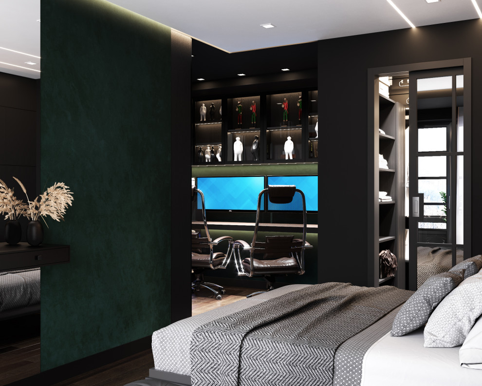 Квартира в черных тонах