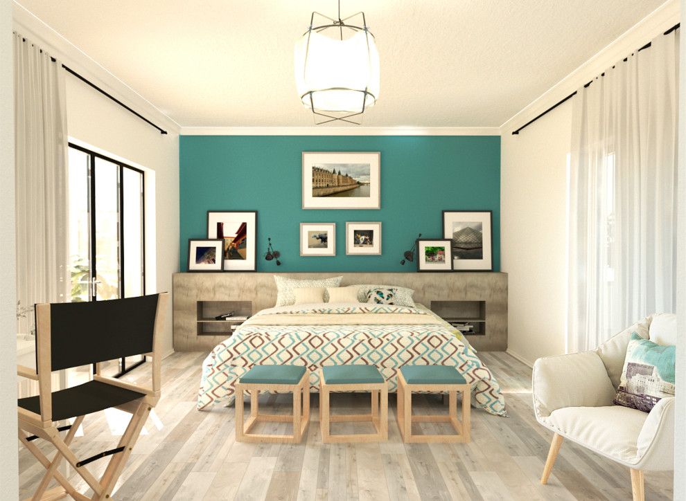 Дизайн спальни в ЖК "Хан-Тенгри"