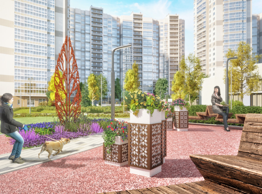 прилегающая территория ЖК