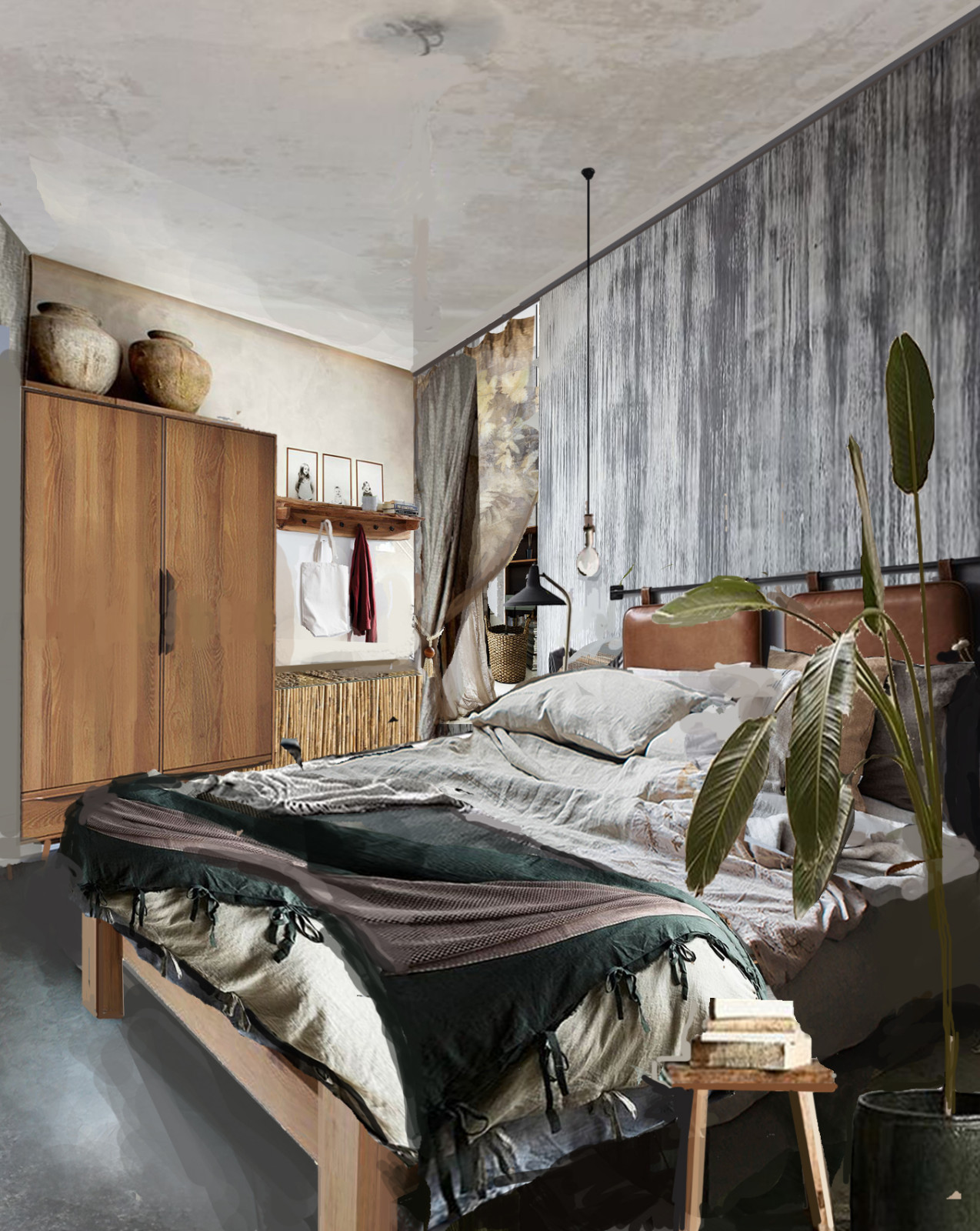 Обложка проекта: Спальня ваби-саби