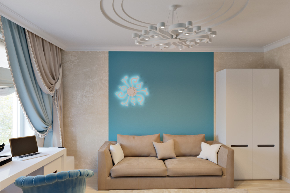 Проект дизайна интерьера 3х комнатной квартиры 100 кв.м.