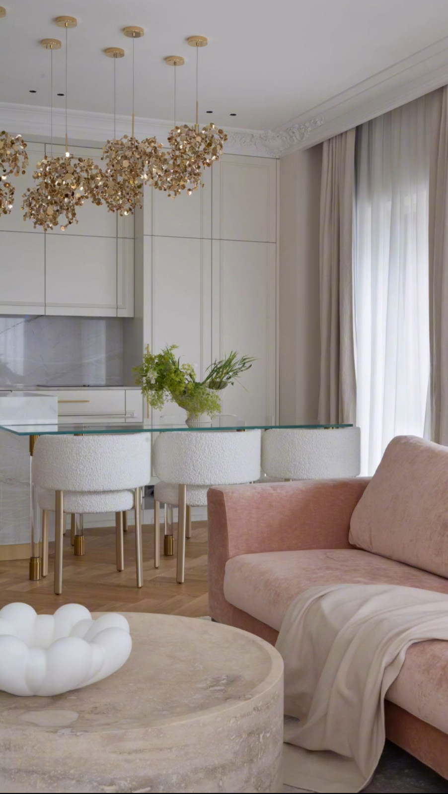 Текстильный дизайн в ЖК "Вишневый сад"