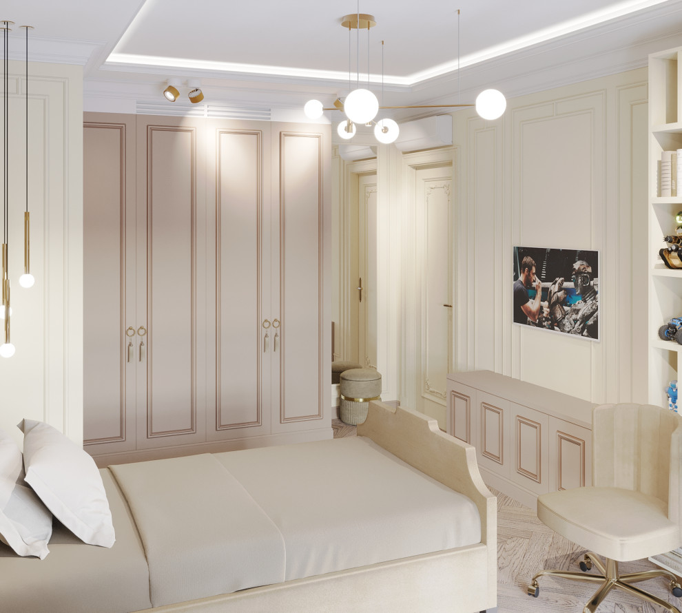 Интерьер 2-ух уровневой квартиры_ "АРОМАТ САДОВ"