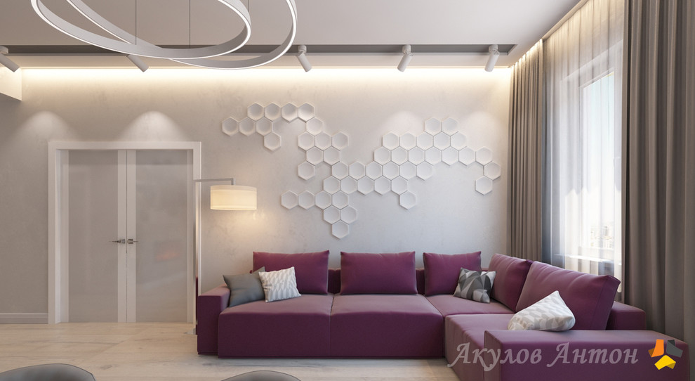 Дизайн-проект интерьера нескольких комнат по ул.Богданова. 40 кв.м.