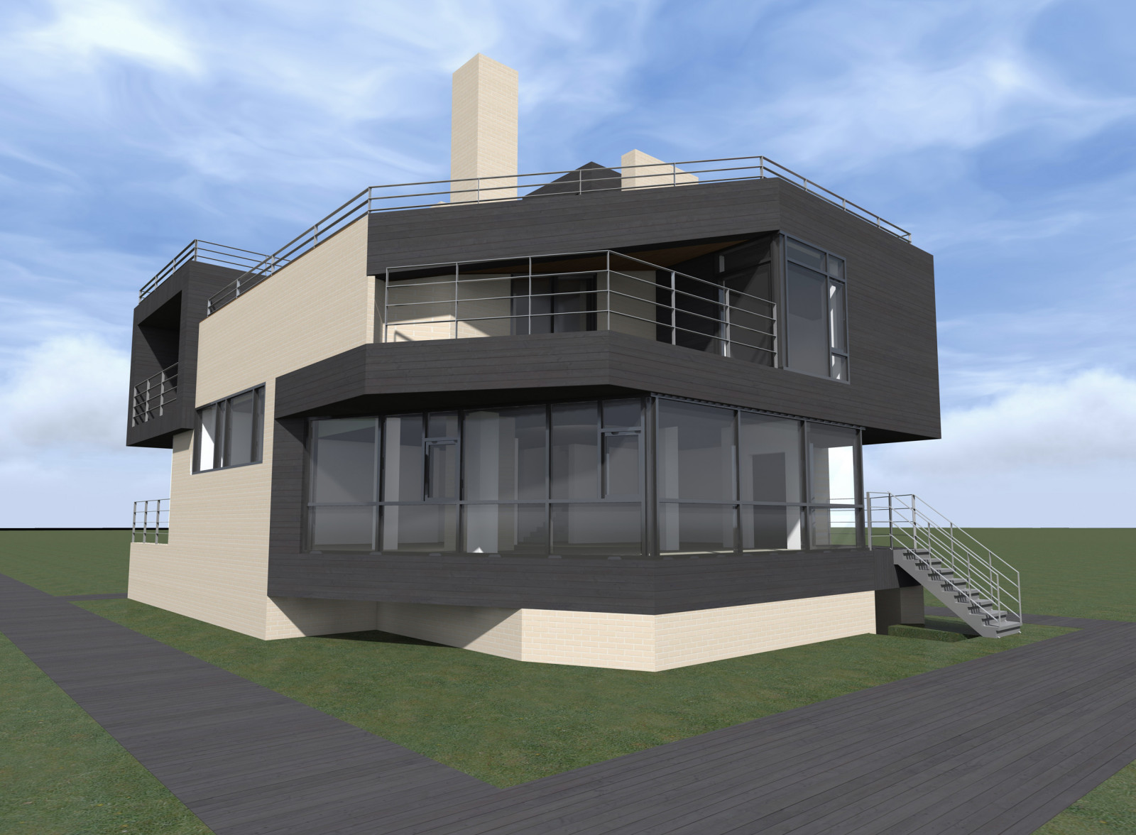 Подборка реализованных индивидуальных жилых домов разного сегмента