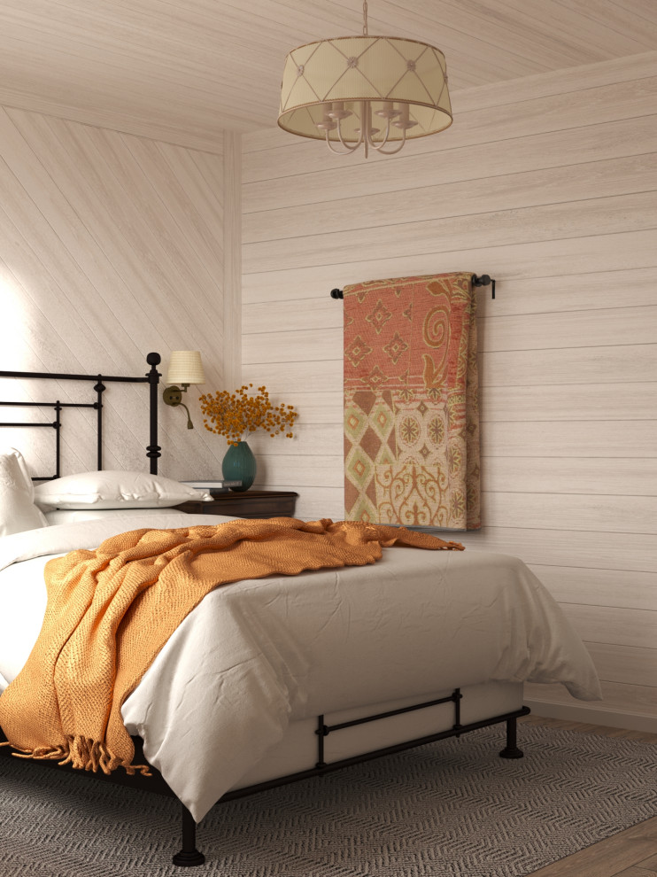 Спальня для родителей в загородном доме