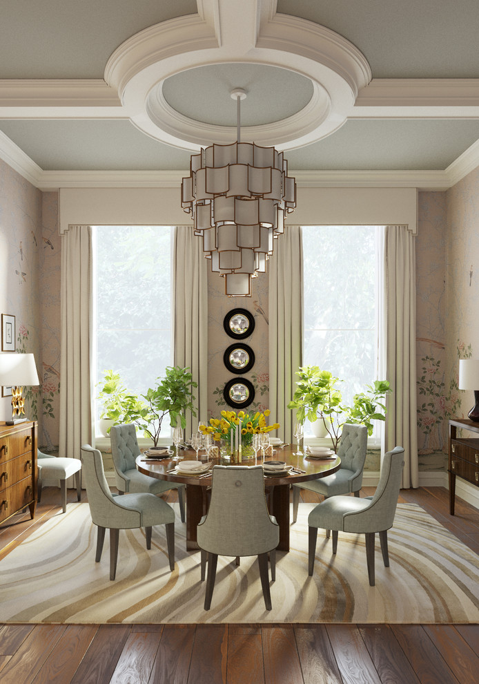 Transitional style dining room