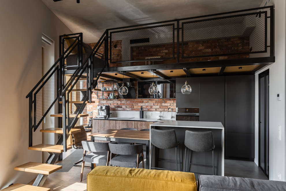 Нестандартное решение для зоны отдыха на кухне