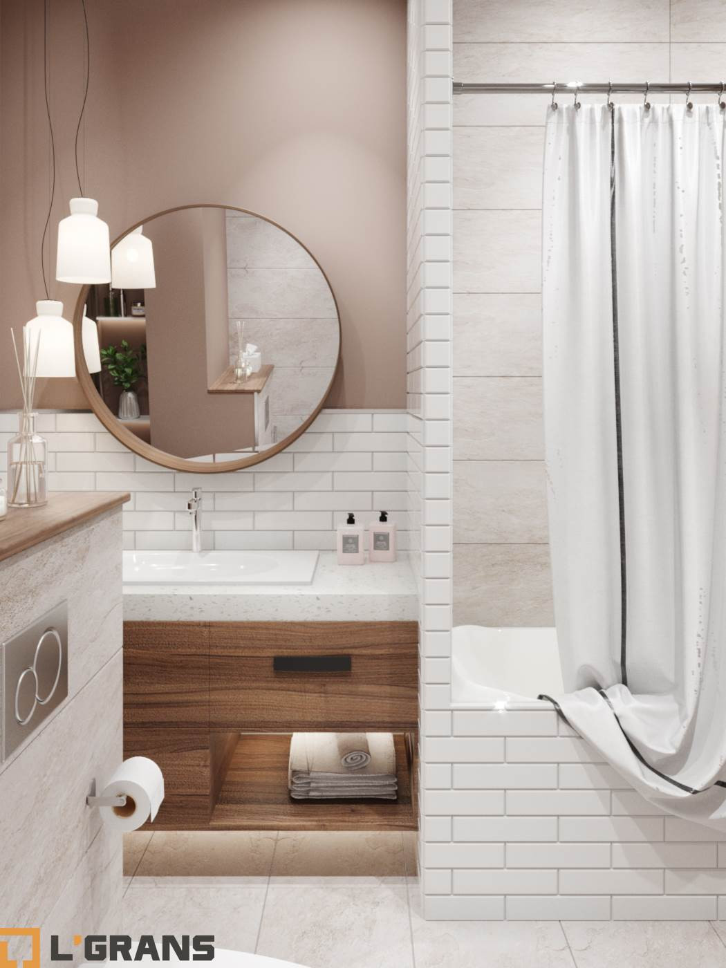 Дизайн проект интерьера квартиры в ЖК Гродеков