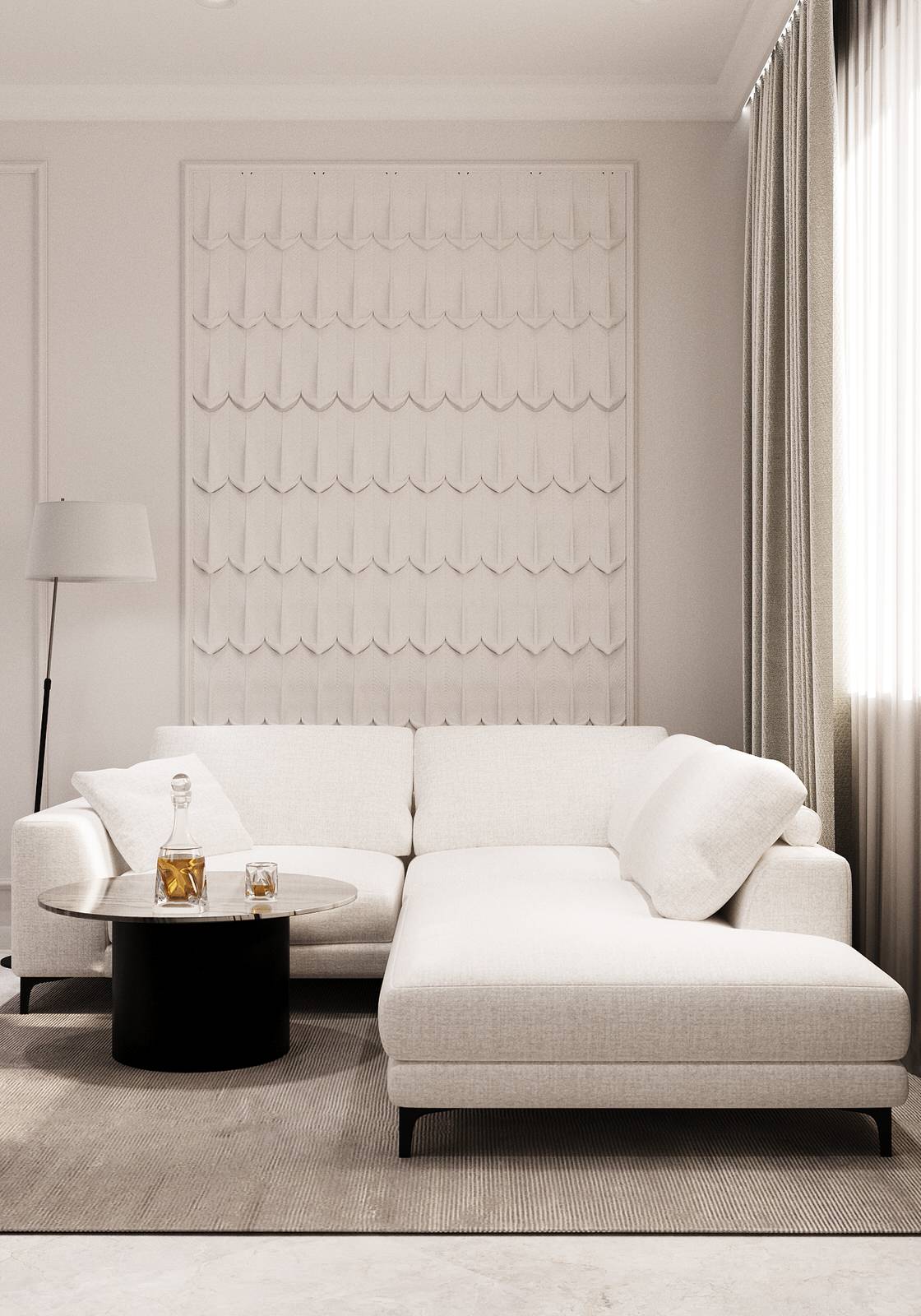 Квартира 70 м кв в неоклассическом стиле