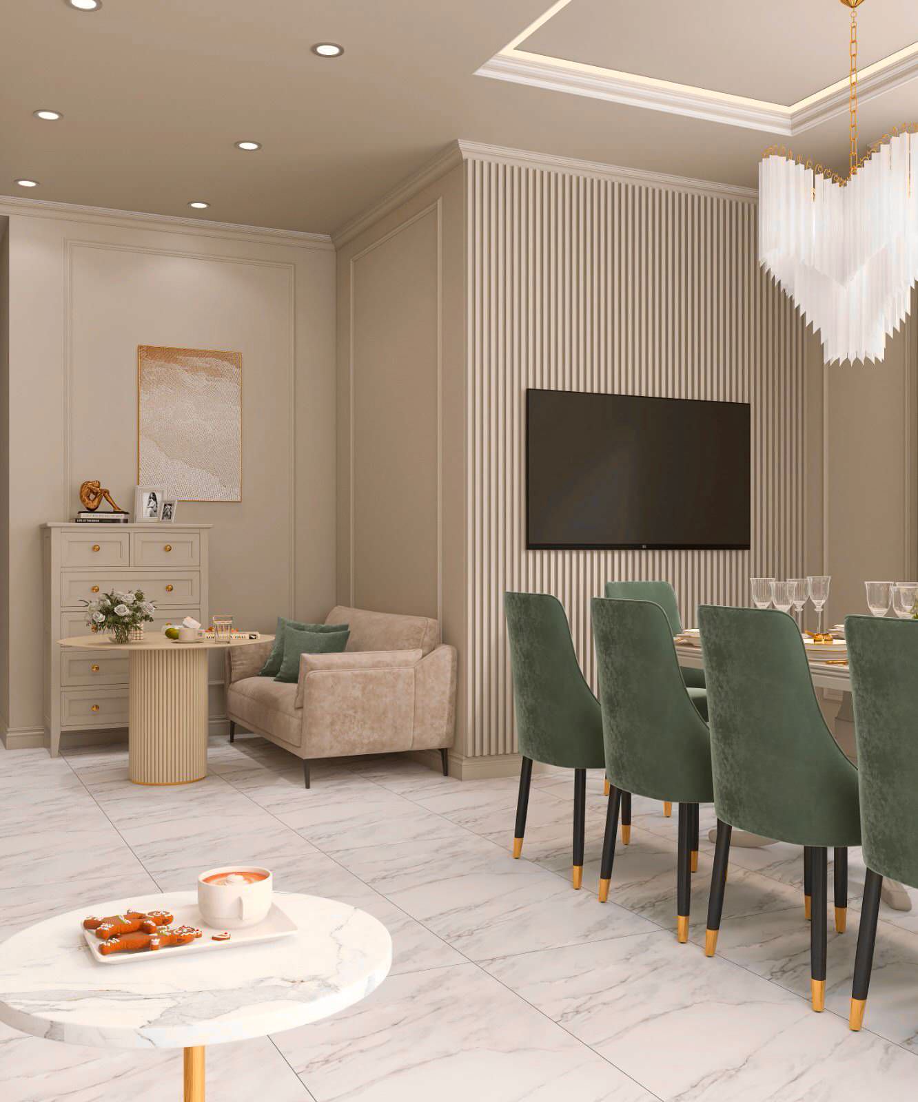 Кухня-столовая в частном доме