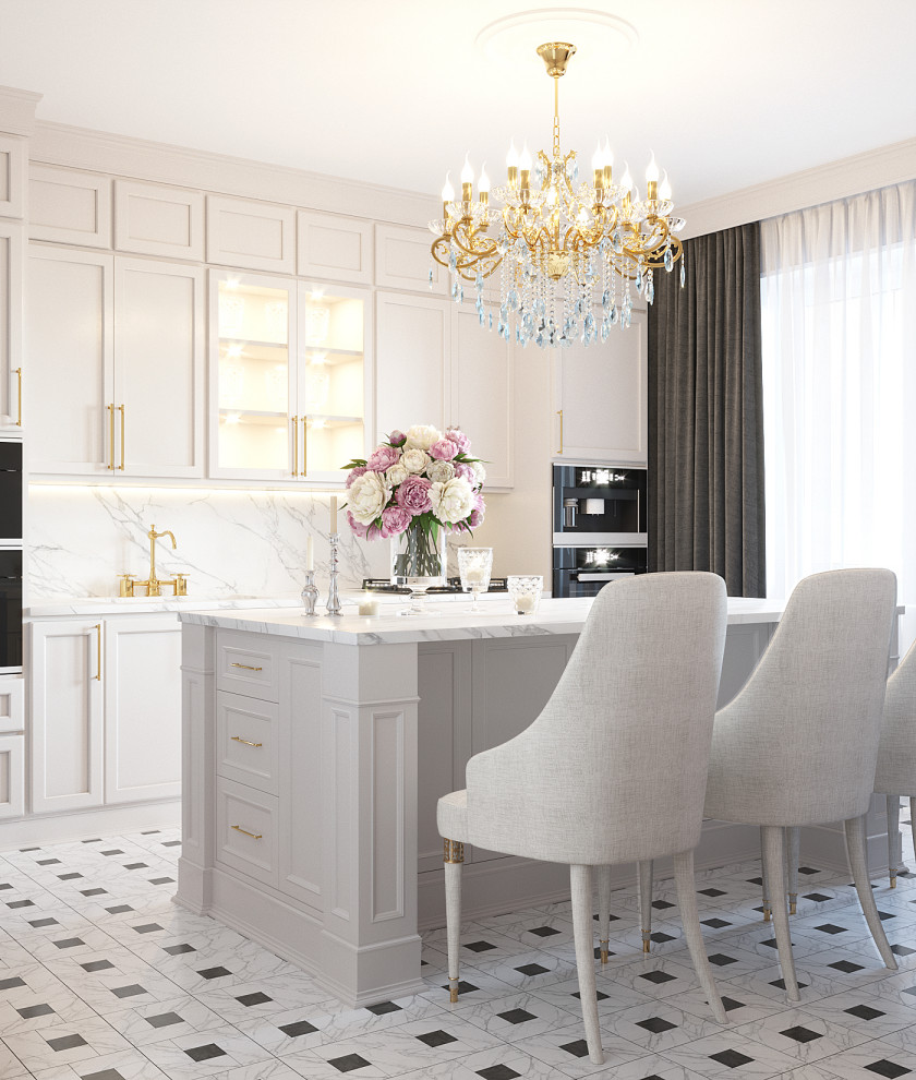 Обложка проекта: Трехкомнатная квартира в ЖК "Чистое небо"