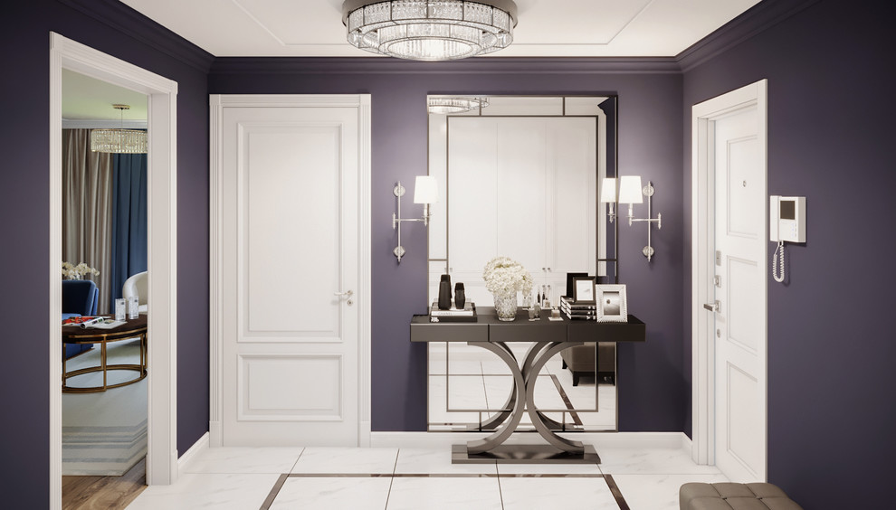 Проект квартиры 77 кв.м. с камином