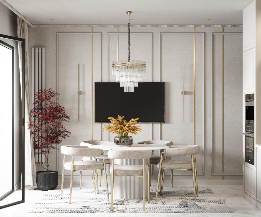 Проект 3-х комнатной квартиры THE WHITE SAVANNAH