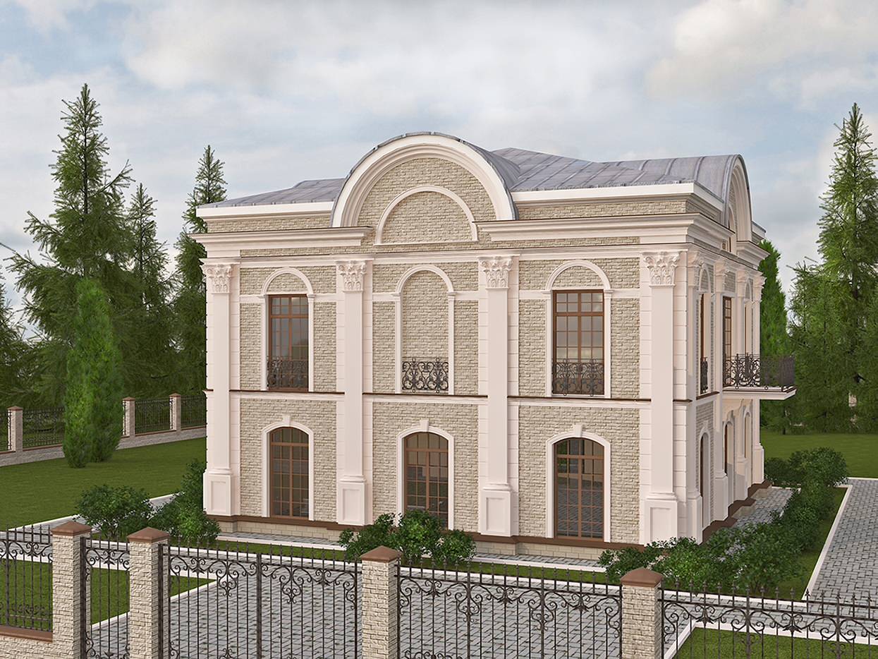 Дизайн фасадов загородных домов