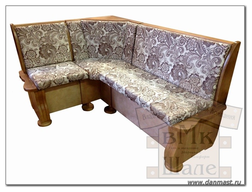 Кухонные угловые диваны из массива