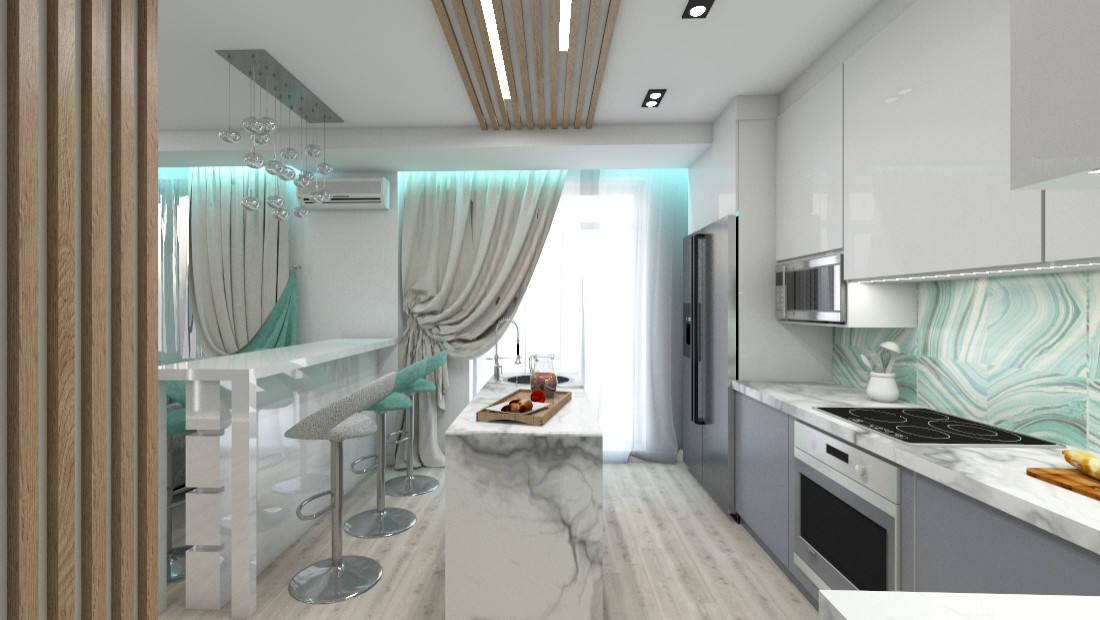 Дизайн проект 3-х комнатной квартиры "Пифагор"