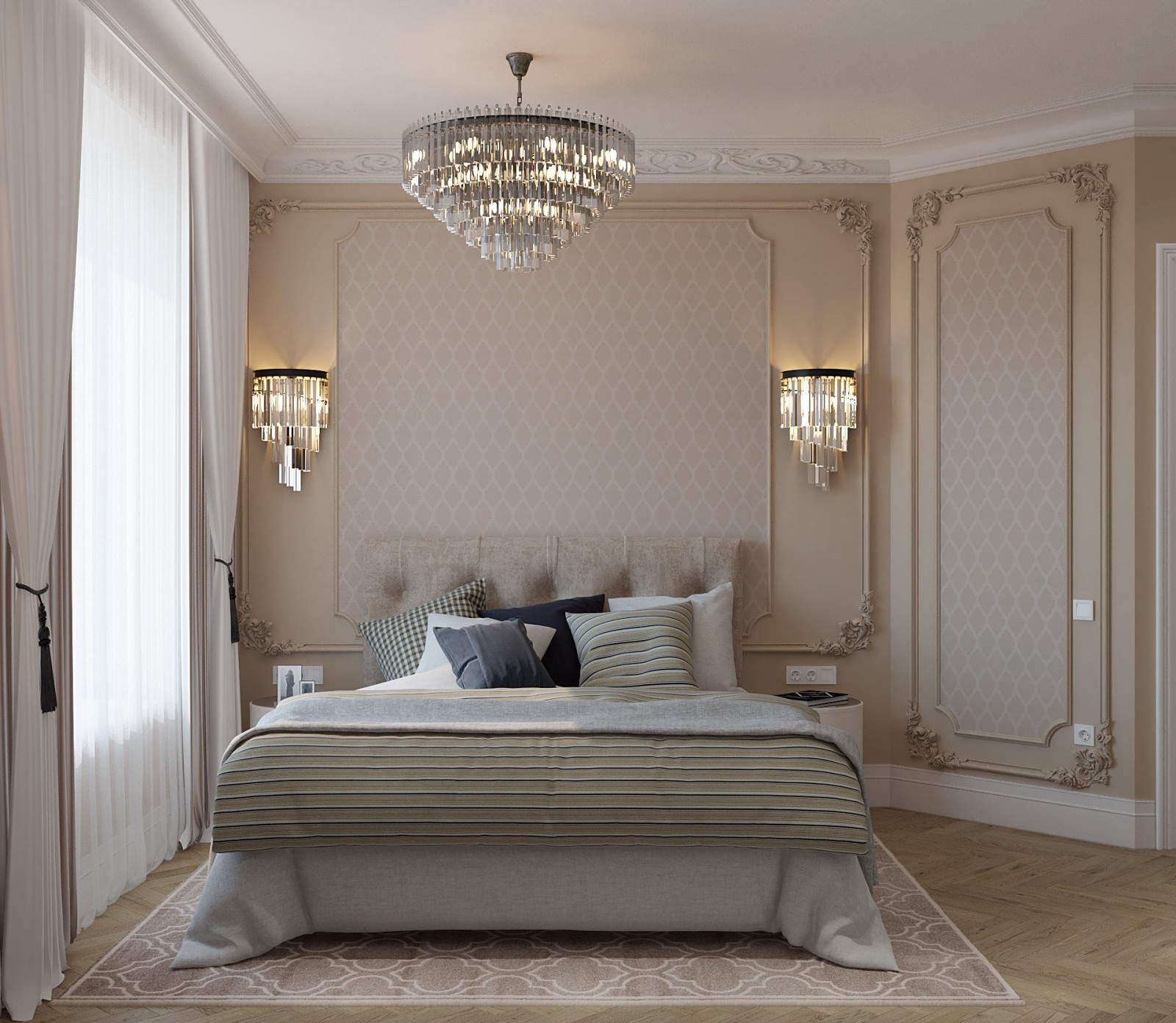 Обложка проекта: Спальня в ЖК премиум класса