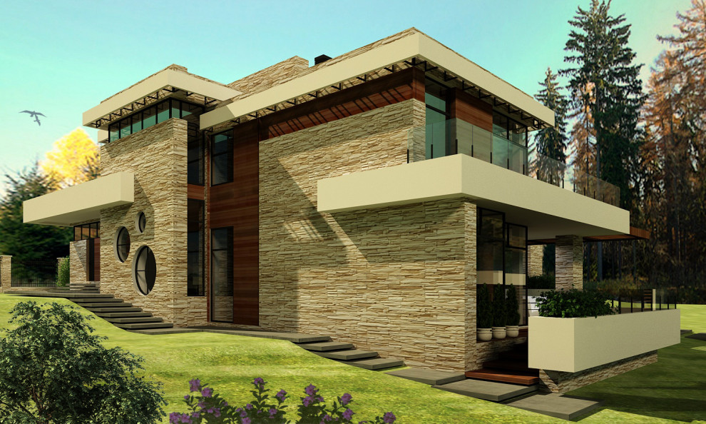 Проект индивидуального жилого дома. Каменка