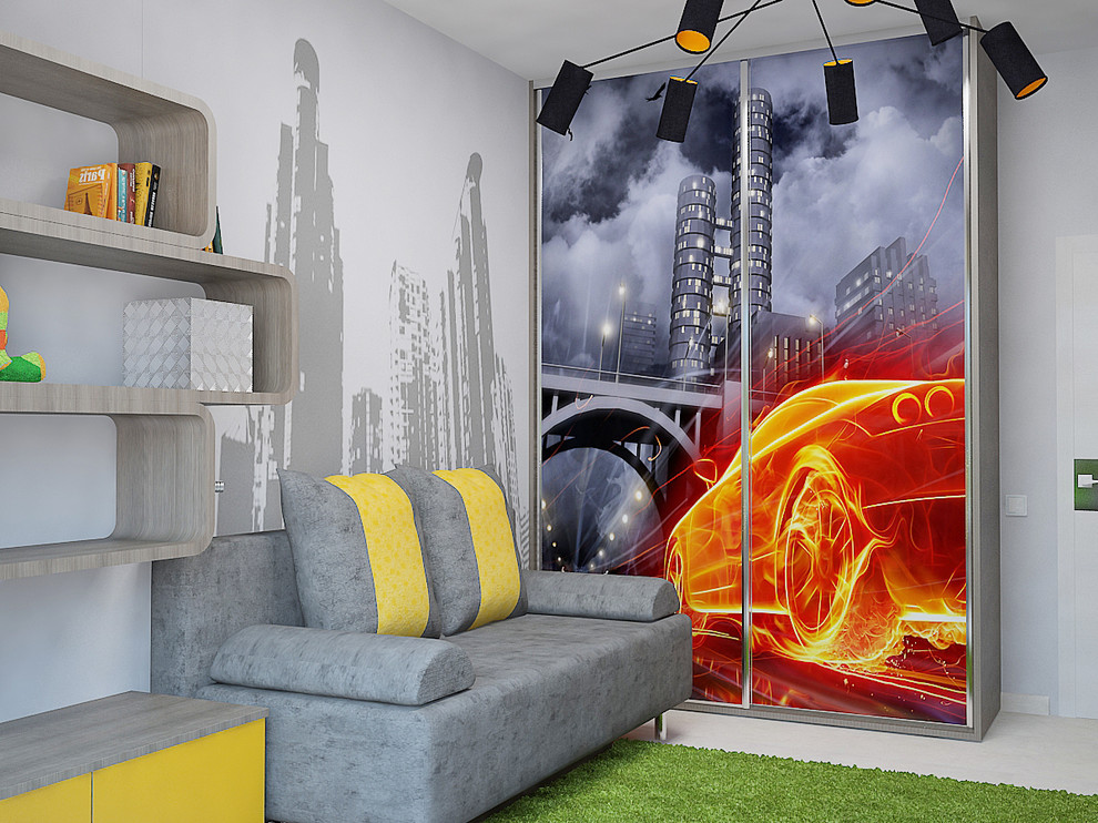 Обложка проекта: Детская комната "Гонщик"