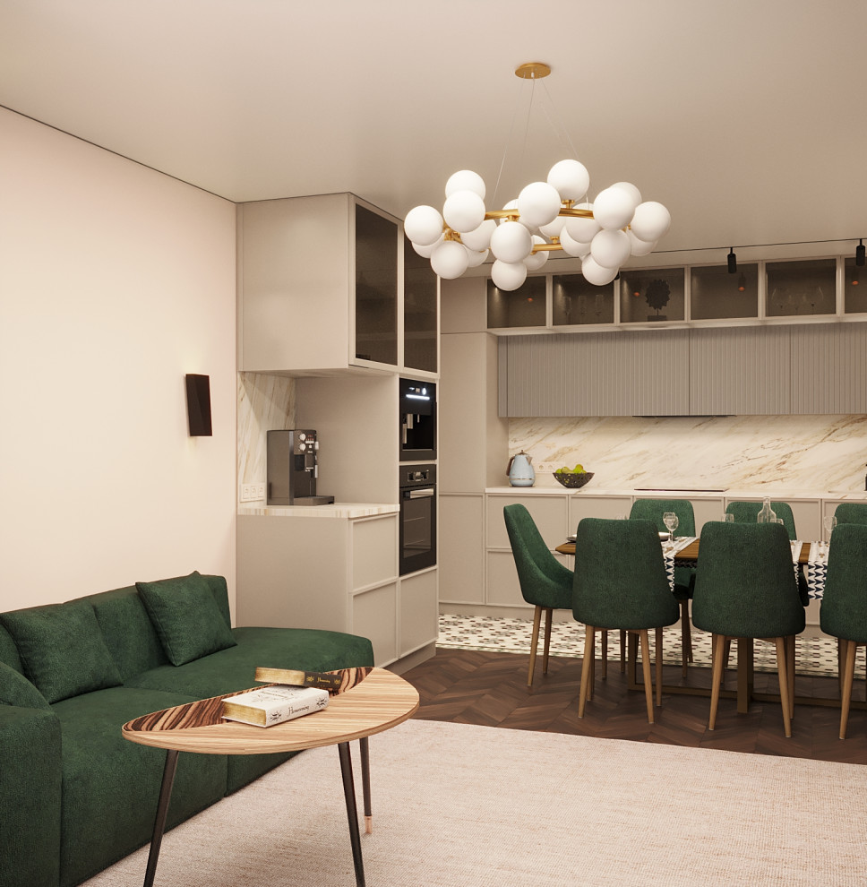 Дизайн проект 4-х комнатной квартиры, 117 кв.м