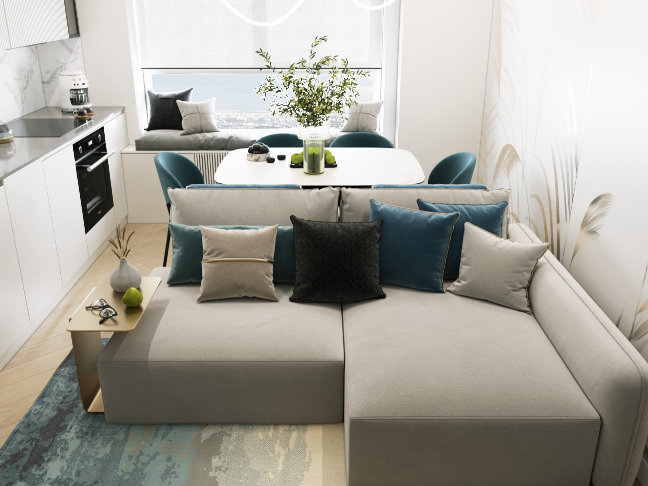 Интерьер квартиры в ЖК  Матвеевский парк