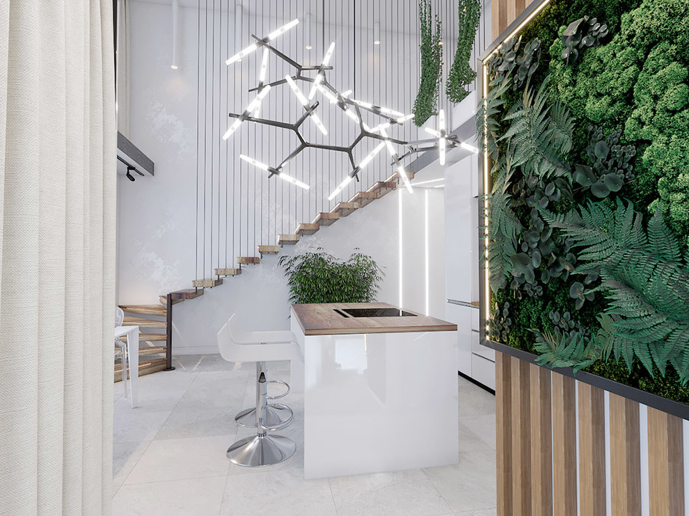 Обложка проекта: Интерьер двухуровневой квартиры