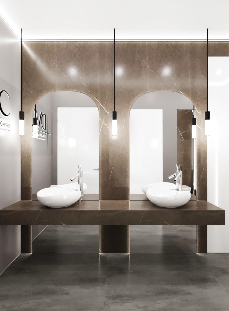 Обложка проекта: Проект санузла в клинике эстетической медицины на Садовнической улице. На фотогр