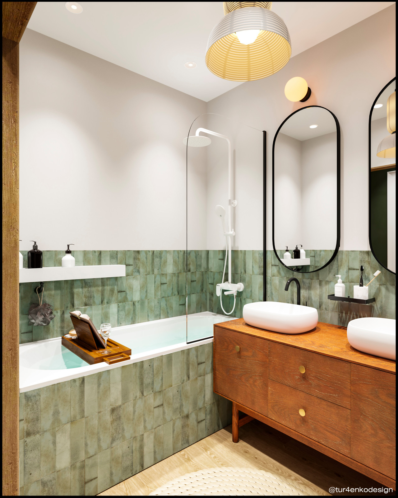 Дизайн 3хкомнатной квартиры в ЖК "Лесопарковый"