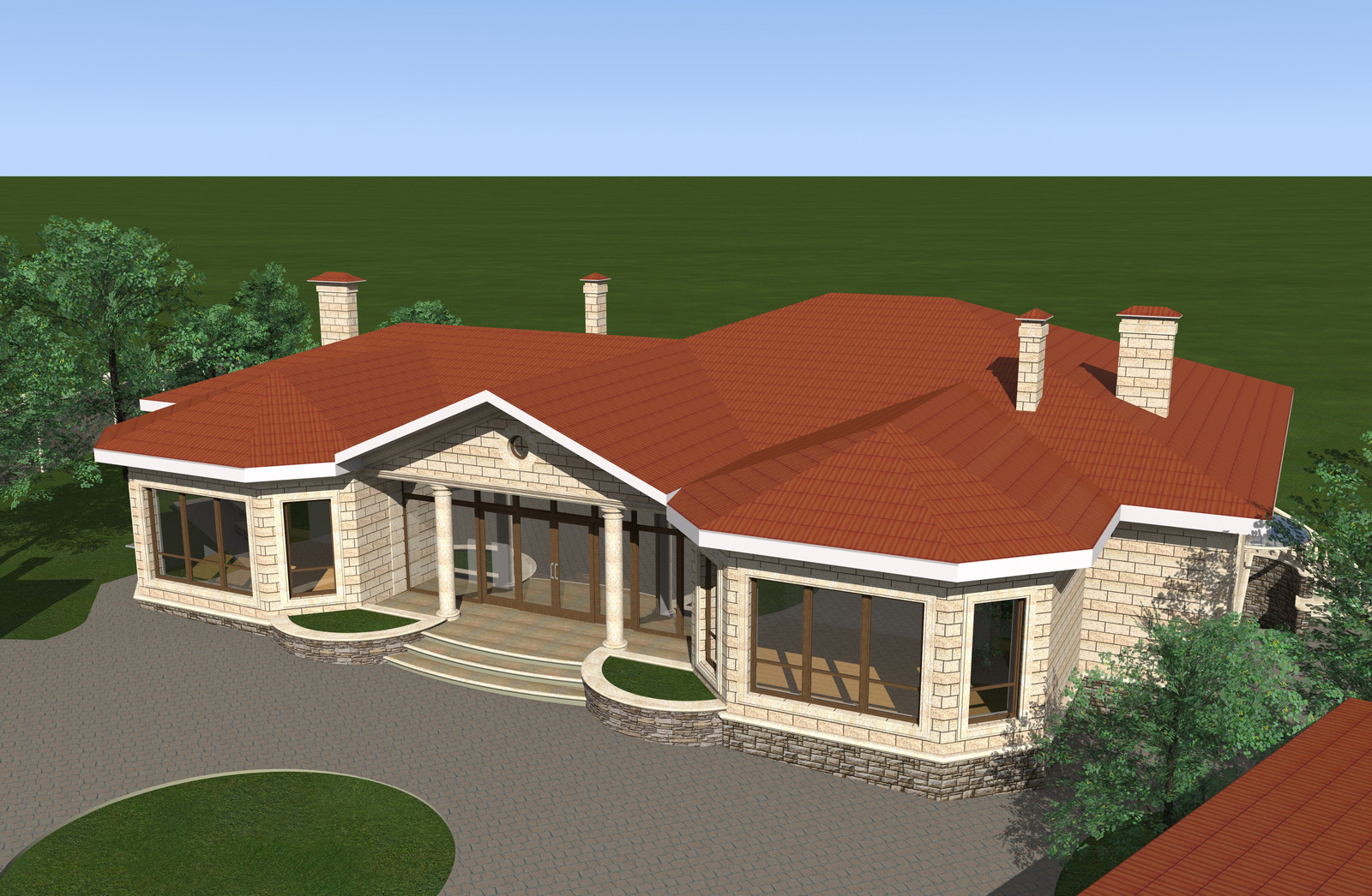 Дом в средиземноморском стиле "Майя" + комплекс сооружений