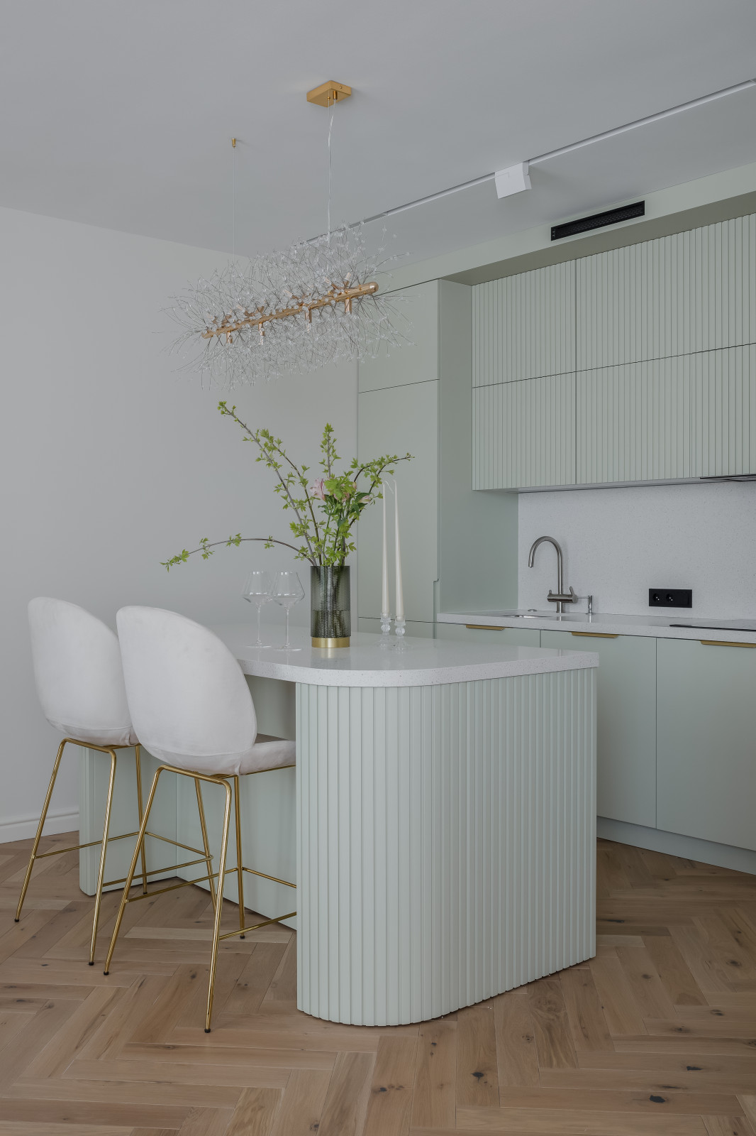 Квартира в мятных тонах