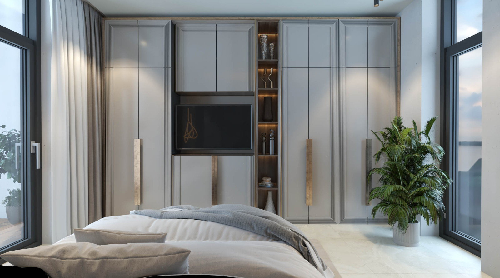 Гостевая спальня в проекте загородного дома Mountain House