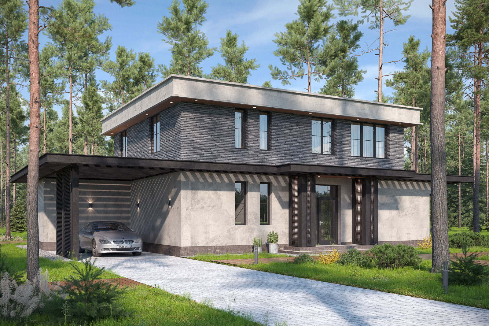 Современный дом в Подушкино