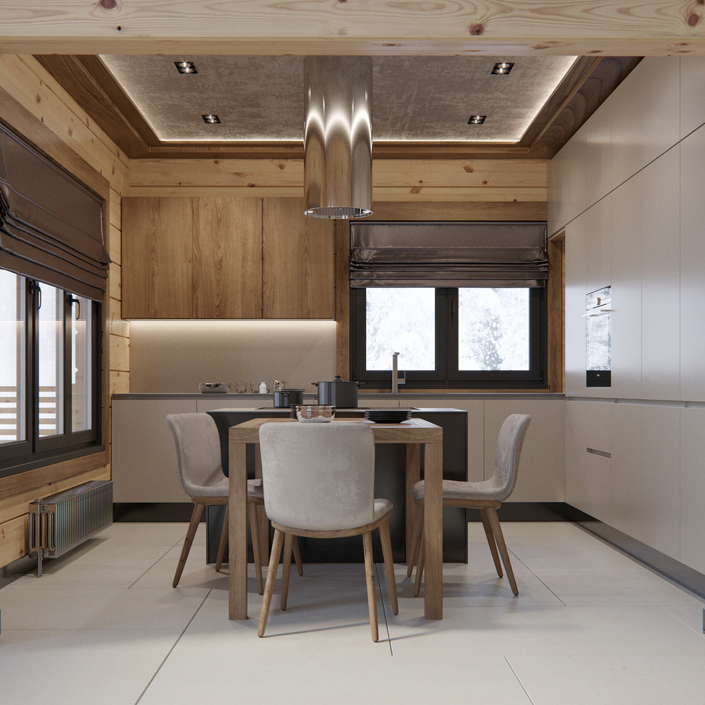 Дом элементами современного шале