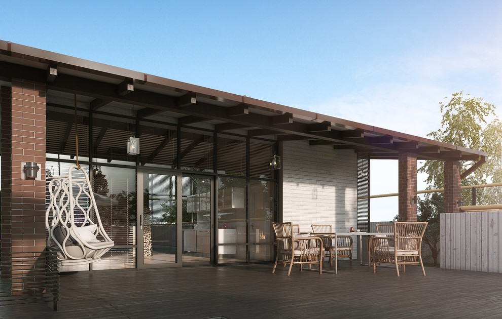 Проект летней кухни во дворе частного дома