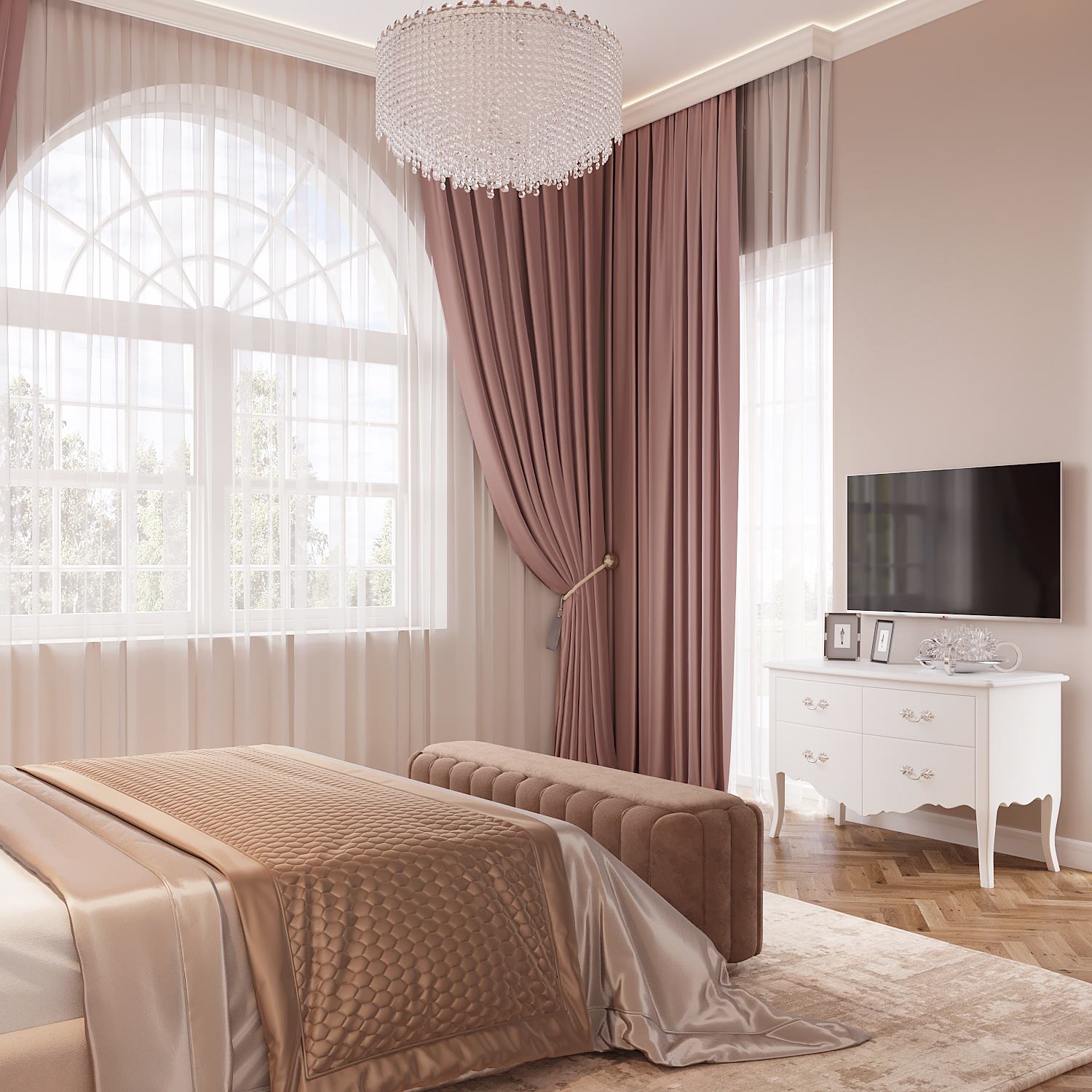 Обложка проекта: Мастер-спальня, 25 кв.м., частный дом