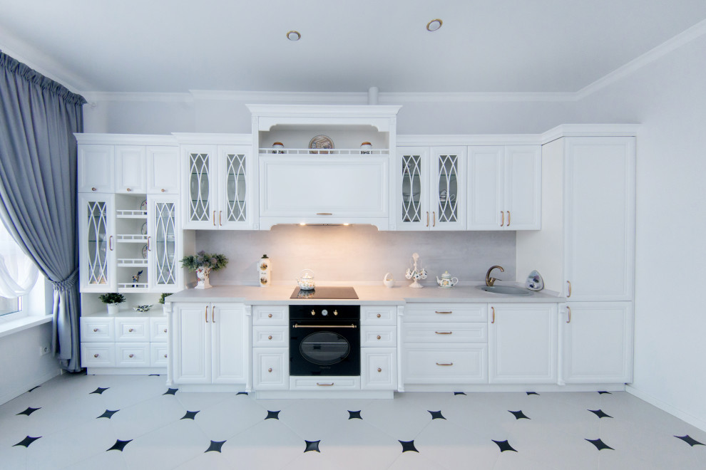 Классическая кухня из массива бука