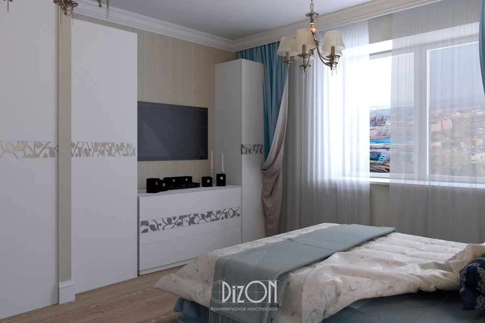 Квартира в классическом стиле,спальня