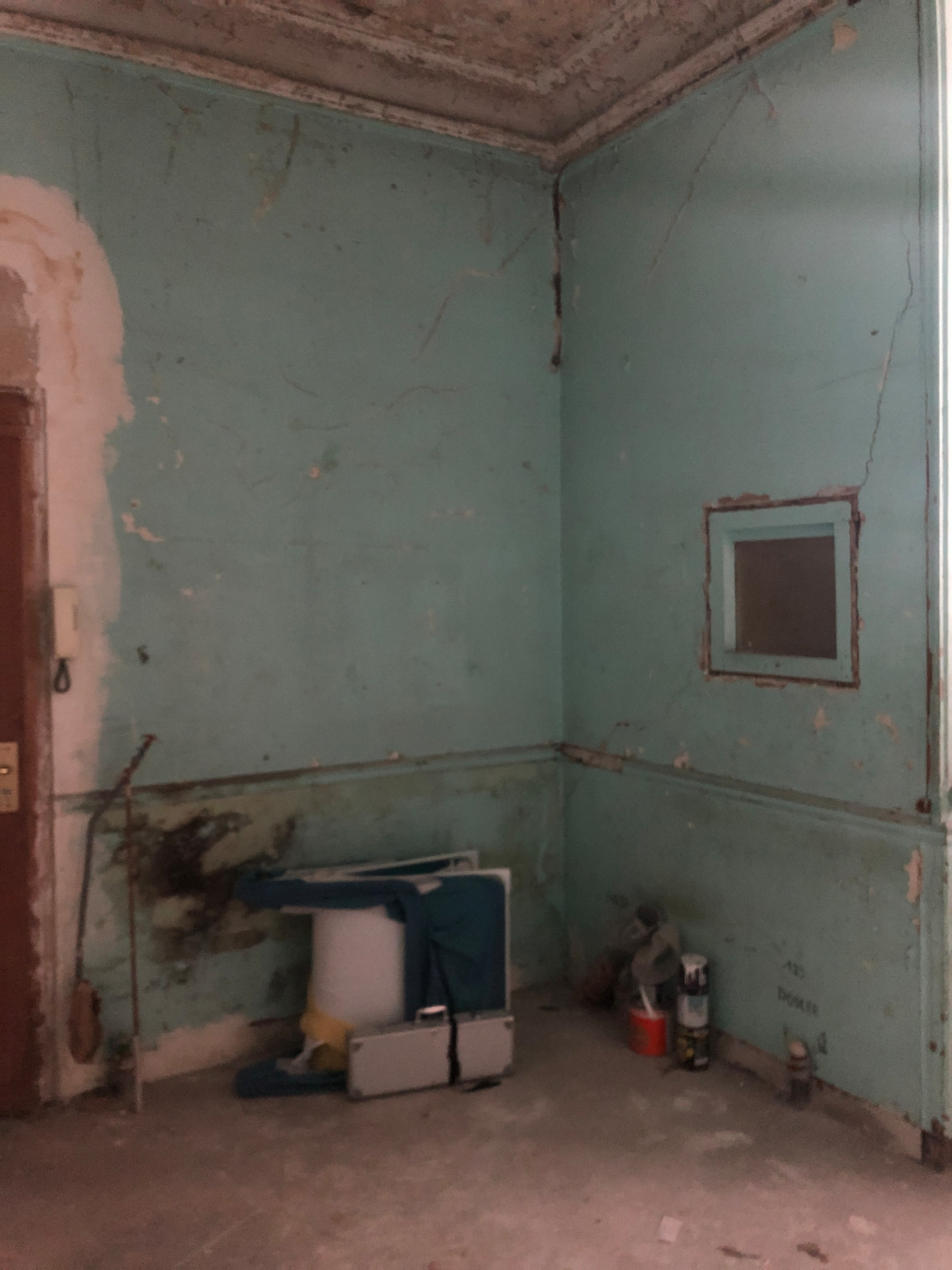 До и после: студия 19 кв.м с огромными потолками