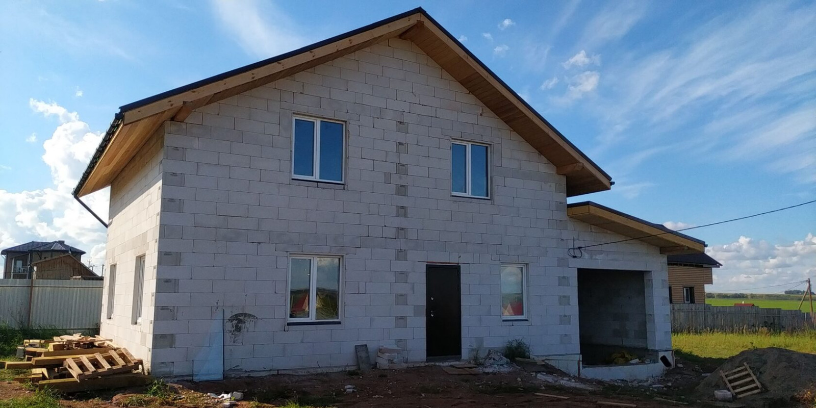 Обложка проекта: Дом из газобетона "Отрада 200"