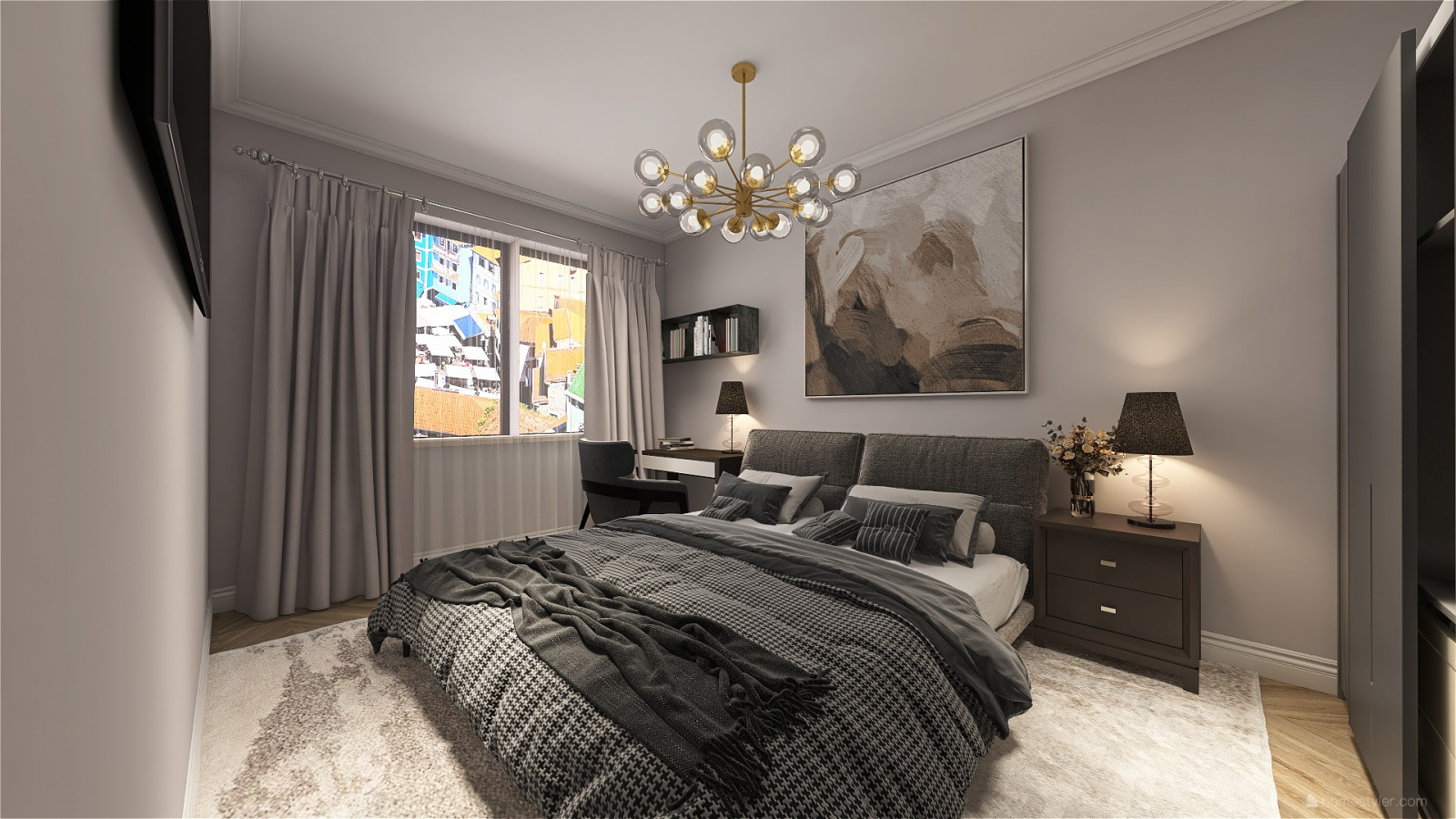 Обложка проекта: Спальня в современном стиле.